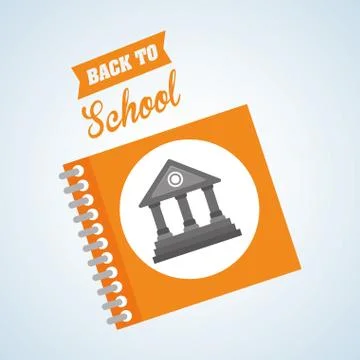 Flat illustration about back to school design, education related, education Stock Illustration
