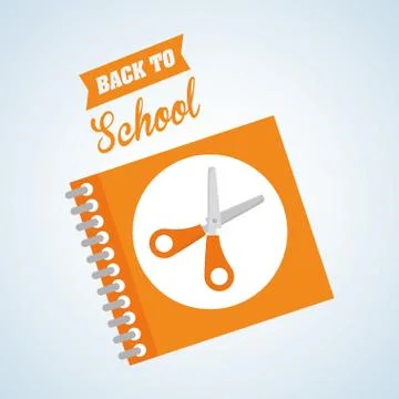 Flat illustration about back to school design, education related, education イラスト素材