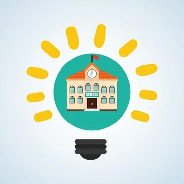 Flat illustration about back to school design, education related Stock Illustration