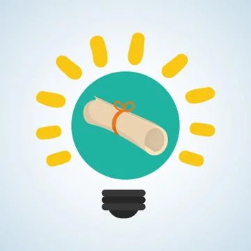 Flat illustration about back to school design, education related Stock Illustration