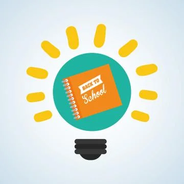 Flat illustration about back to school design, education related 스톡 일러스트