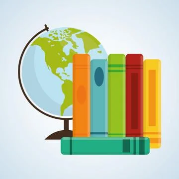 Flat illustration about back to school design, education related 스톡 일러스트