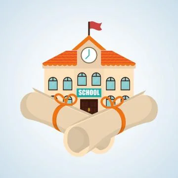 Flat illustration about back to school design, education related Stock Illustration