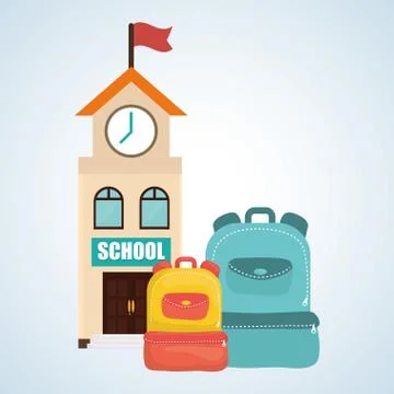 Flat illustration about back to school design, education related Stock Illustration
