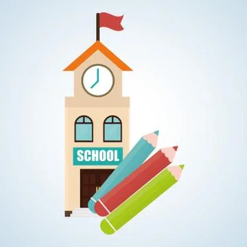Flat illustration about back to school design, education related 스톡 일러스트