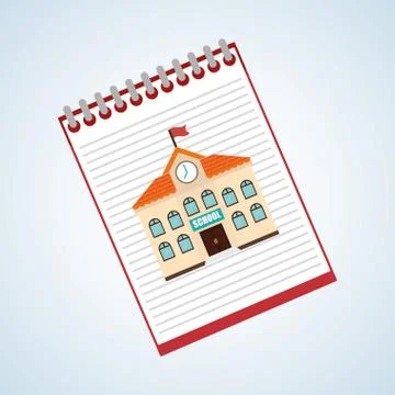 Flat illustration about back to school design, education related 库存插图