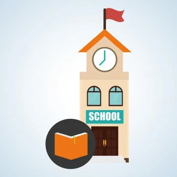 Flat illustration about back to school design, education related 库存插图