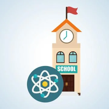 Flat illustration about back to school design, education related 스톡 일러스트