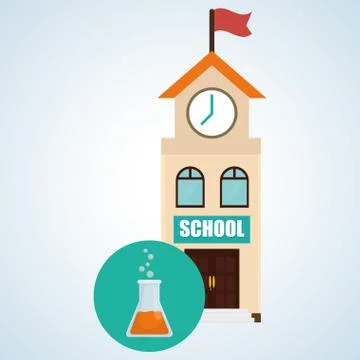 Flat illustration about back to school design, education related Stockillustratie