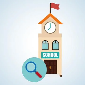 Flat illustration about back to school design, education related 스톡 일러스트