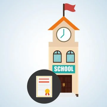 Flat illustration about back to school design, education related 스톡 일러스트