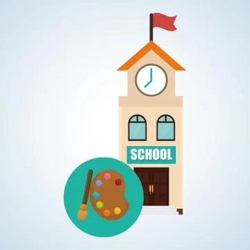 Flat illustration about back to school design, education related Illustrazione stock