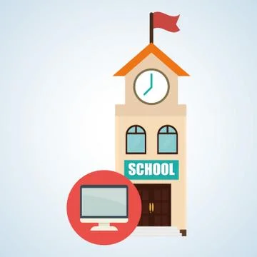 Flat illustration about back to school design, education related 库存插图