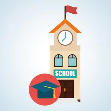 Flat illustration about back to school design, education related 库存插图
