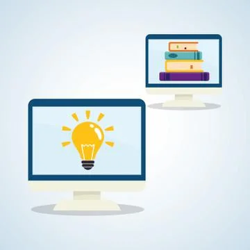 Flat illustration about back to school design, education related 스톡 일러스트