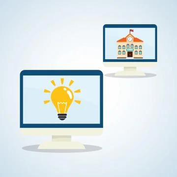 Flat illustration about back to school design, education related Stockillustratie