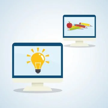 Flat illustration about back to school design, education related 스톡 일러스트