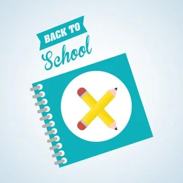 Flat illustration about back to school design, education related 스톡 일러스트