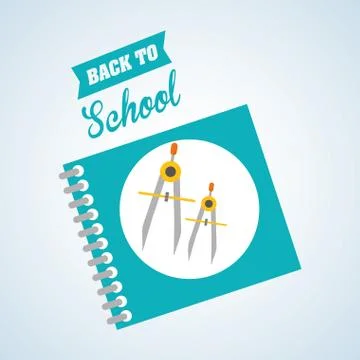 Flat illustration about back to school design, education related 스톡 일러스트