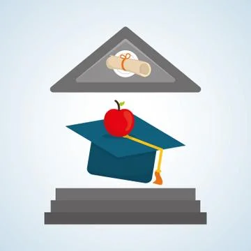 Flat illustration about back to school design, education related Stockillustratie