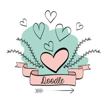 Flat illustration about Doodle design 스톡 일러스트