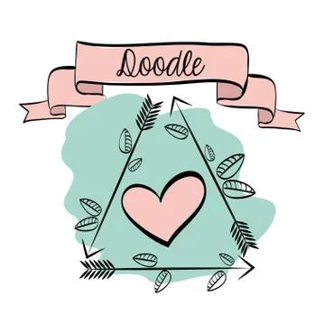Flat illustration about Doodle design Illustrazione stock
