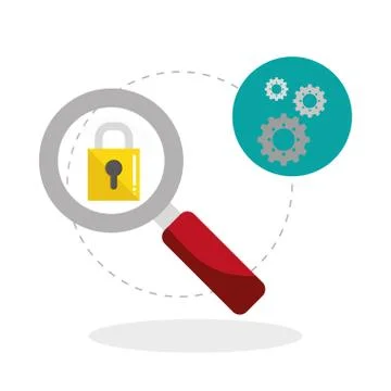 Flat illustration about Security system Illustrazione stock