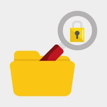 Flat illustration about Security system , vector Stock Illustration