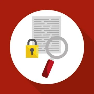 Flat illustration about Security system , vector Illustrazione stock