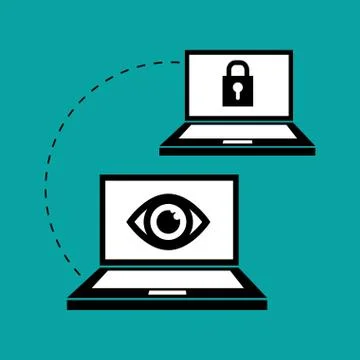 Flat illustration about Security system , vector Illustrazione stock