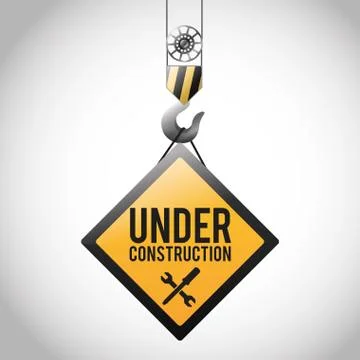 Flat illustration about under construction design. road sign Illustrazione stock