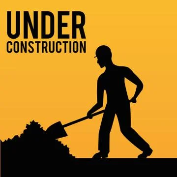 Flat illustration about under construction design. road sign Illustrazione stock