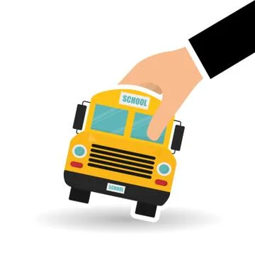 Flat illustration of Back to School design 库存插图