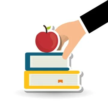 Flat illustration of Back to School design 스톡 일러스트