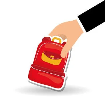 Flat illustration of Back to School design 스톡 일러스트