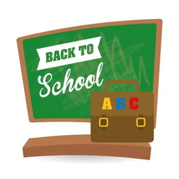 Flat illustration of Back to School design 스톡 일러스트