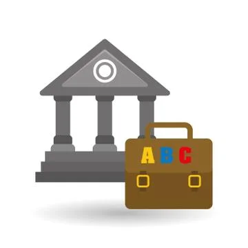 Flat illustration of Back to School design 스톡 일러스트