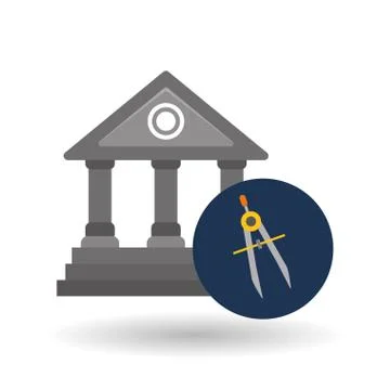 Flat illustration of Back to School design Stock Illustration