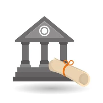 Flat illustration of Back to School design Stock Illustration