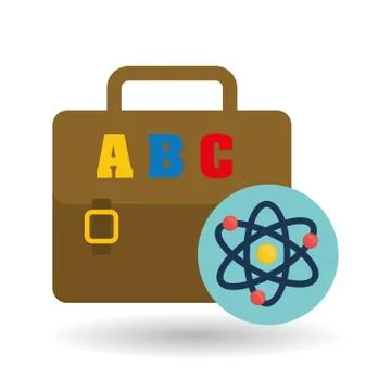 Flat illustration of Back to School design Stockillustratie