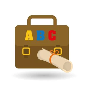 Flat illustration of Back to School design Stockillustratie