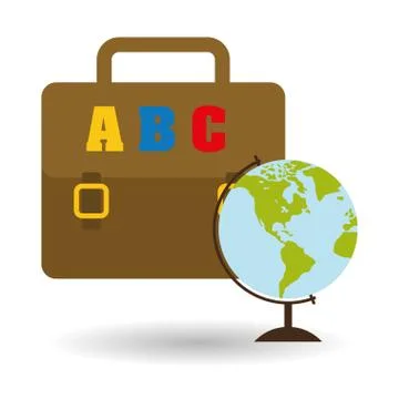 Flat illustration of Back to School design 스톡 일러스트