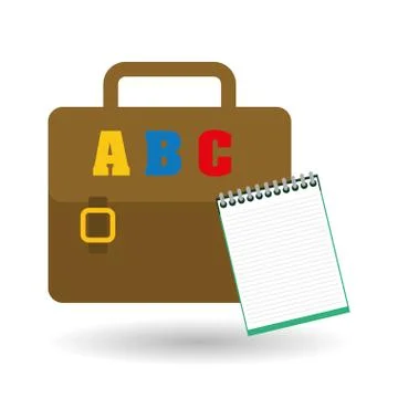 Flat illustration of Back to School design Stockillustratie