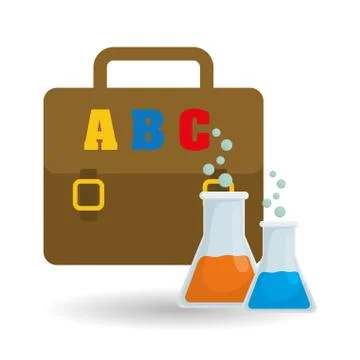 Flat illustration of Back to School design Illustrazione stock