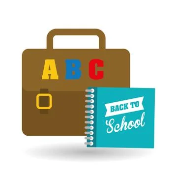 Flat illustration of Back to School design 스톡 일러스트