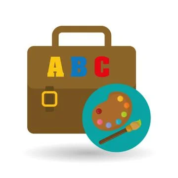 Flat illustration of Back to School design 스톡 일러스트