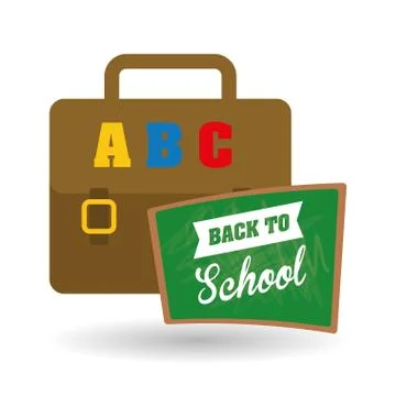 Flat illustration of Back to School design Stockillustratie