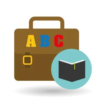 Flat illustration of Back to School design Stock Illustration