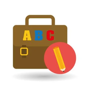 Flat illustration of Back to School design 库存插图