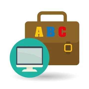 Flat illustration of Back to School design 스톡 일러스트